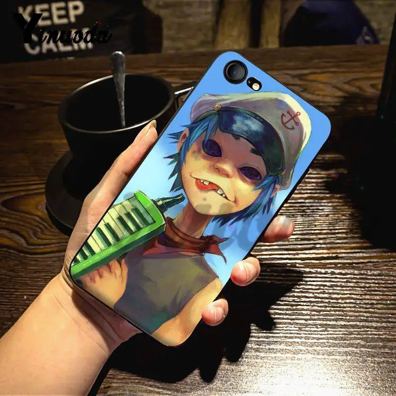 Yinuoda для iphone 7 6 X Чехол Gorillaz лодка Illust музыка Доминантный защитный корпус телефона для iphone 7X6 6S 8 Plus 5 XS XR