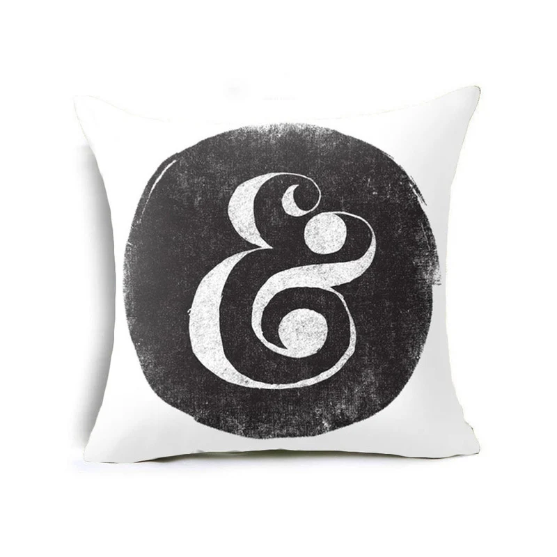 BLRISUP Polyester Peachskin Black Funny Words Pillowcase For Home Chair Waist Throw Pillow Case 45x45cm Square Cover | Дом и сад