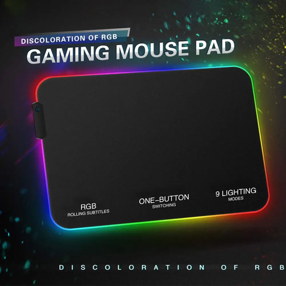 Small Pad Механическая клавиатура USB Проводная и RGB мышка с подсветкой Pad набор ковриков Красочный светодиодный подсветка 87 клавиш анти-ореолы игровые аксессуары - Цвет: Small Pad