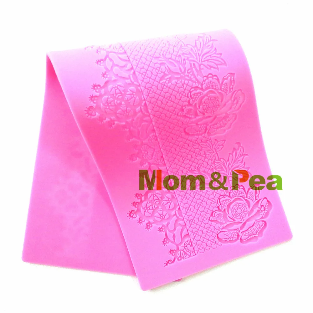 Mom & Pea GX154 Бесплатная доставка большой размер Цветочная кружевная форма для