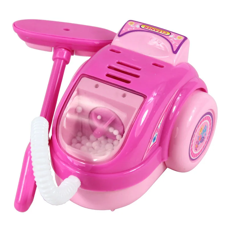 Vacuum cleaner Мини-игрушки для кухни, светильник и звук, пластиковая имитирующая бытовая техника для детей, Детский игровой домик, Игрушки для маленьких девочек, ролевые игры - Цвет: Vacuum cleaner