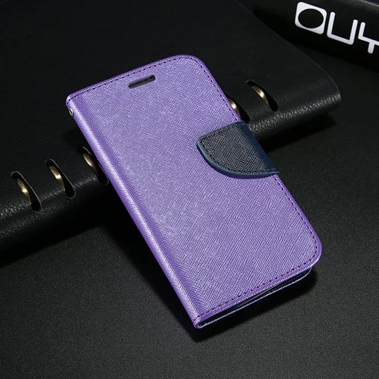 KISSCASE кошелек чехол для телефона для samsung S3 S4 S5 S8 Plus слот для карт кожаные чехлы для samsung S6 S7 Edge Note 3 4 5 8 Capa - Цвет: purple
