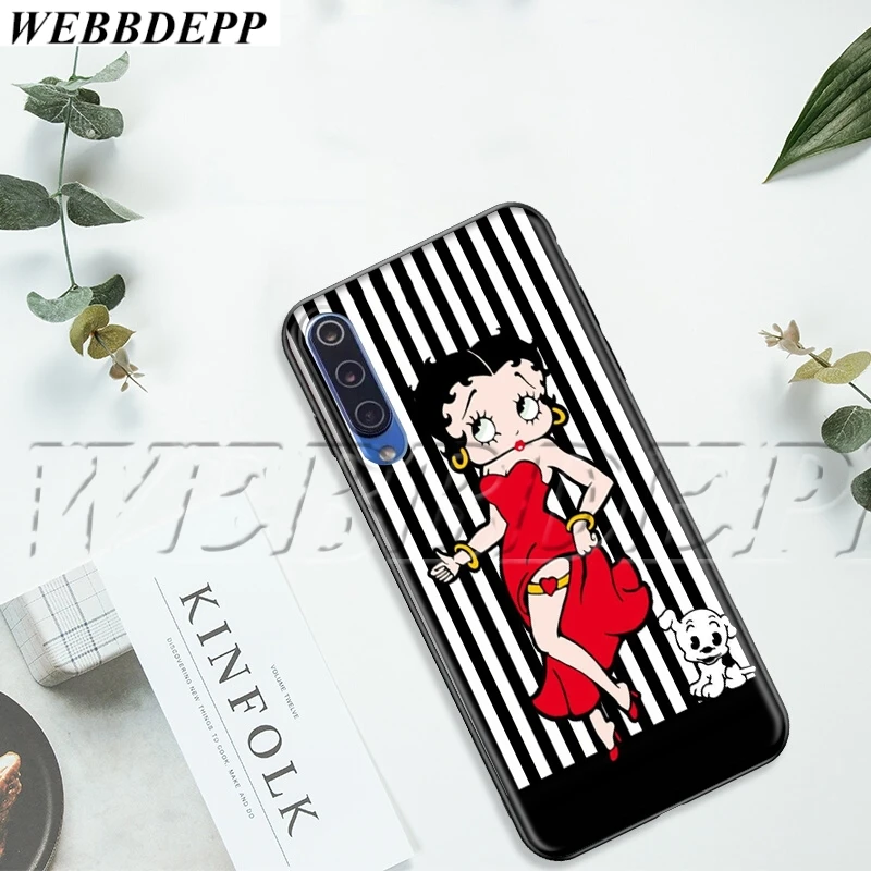 WEBBEDEPP сексуальный мягкий ТПУ чехол Betty Boop для Xiaomi Redmi MI Note 8 8A 9 9T CC9 CC9E A3 7A K20 Pro |
