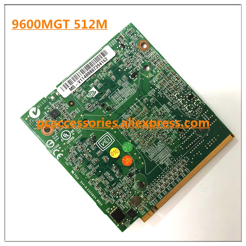 Графическая видеокарта для ноутбука cer Aspir e 6930 5530 7730G 5930G 5720G для nVidia GeForce 9600M GT GDDR3 512MB MXM G96-630-A1