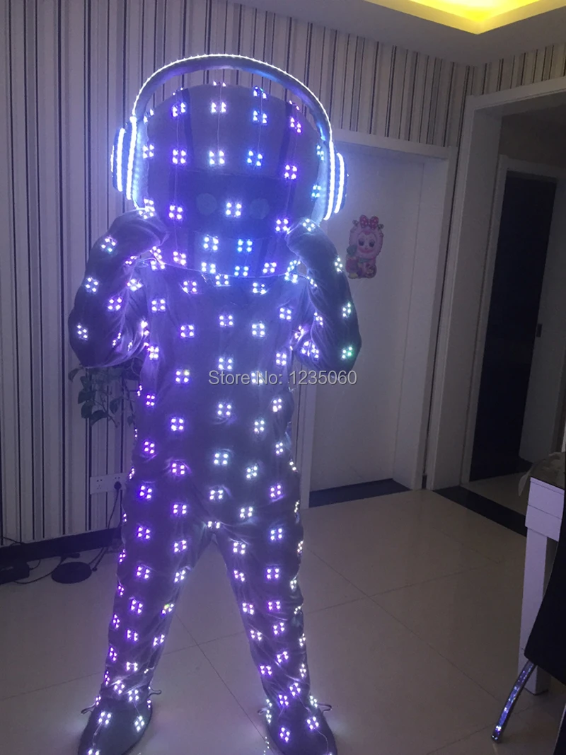 Красочные RGB светодиодный светильник для костюмированной вечеринки LED костюм