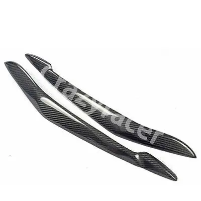 

Front Headlight Cover Eyelid Eyebrow For BMW E71 X6 07-13 Carbon Fiber