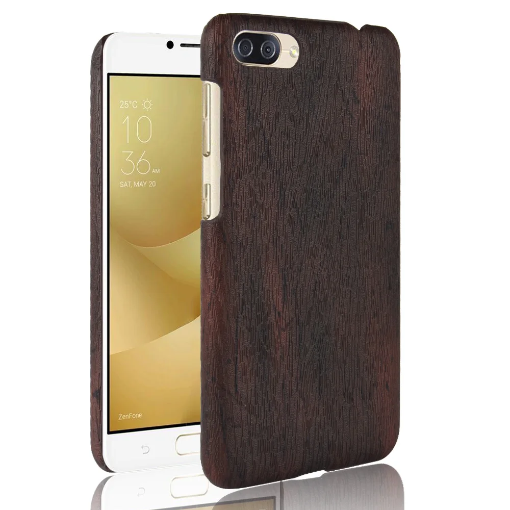 

SuliCase Leather Case for Asus Zenfone 4 Max ZC520KL Wood Grain Phone Case Cover for Asus Zenfone 4 Max ZC520KL Hard PC Cover