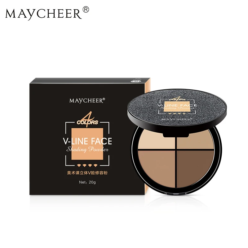 MAYCHEER 4 цвета Пудра для макияжа водонепроницаемые минералы мерцающий осветитель