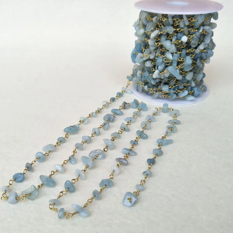 

Natural Stone Crystal Chips Jewelry Finding Necklace Chains,Gold Color DIY necklace bangle jewelry making LZ24