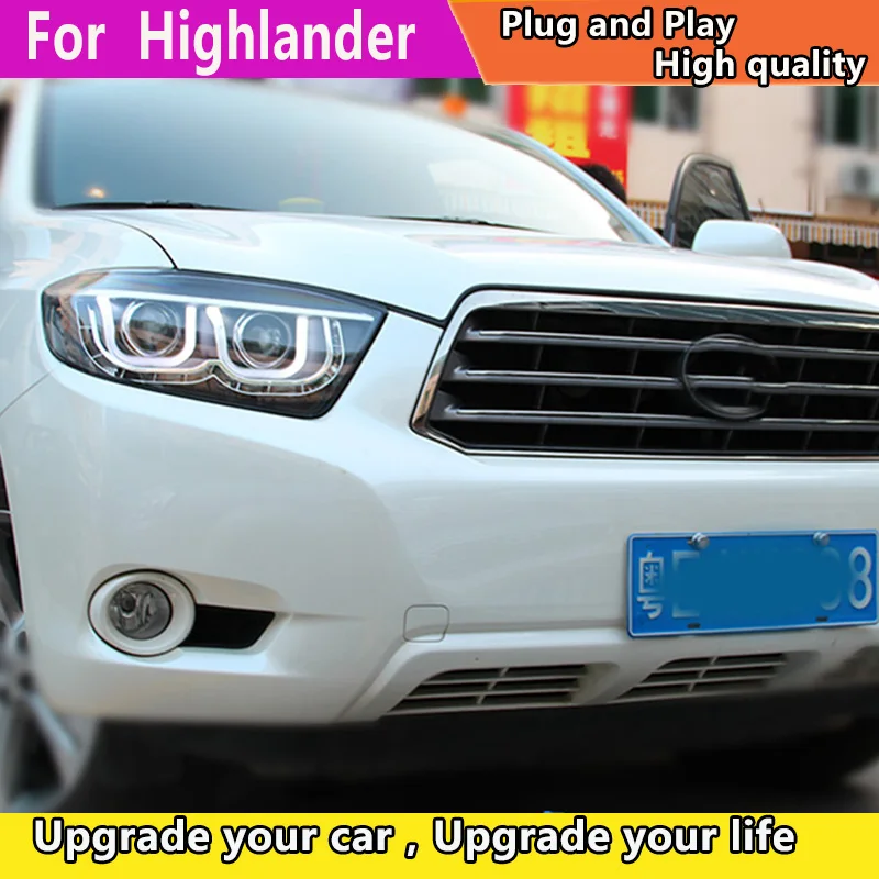 Бесплатная доставка Автомобильный Стайлинг фара для Toyota Highlander 2009 2011