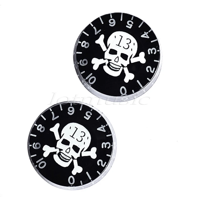 2 шт. черная ручка скорости гитары Белый Череп перекладина для сменный фиксатор