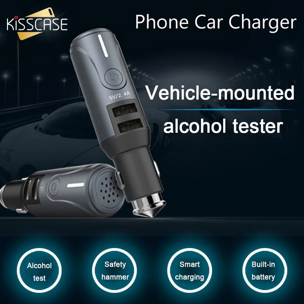 KISSCASE двойной порт USB Автомобильное зарядное устройство для мобильного телефона