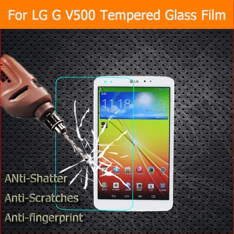 Best 9H Premium tempered glass film For LG G Pad 8.3&quot V500 tablet pc Anti-shatter LCD Screen Protector Film with | Компьютеры и