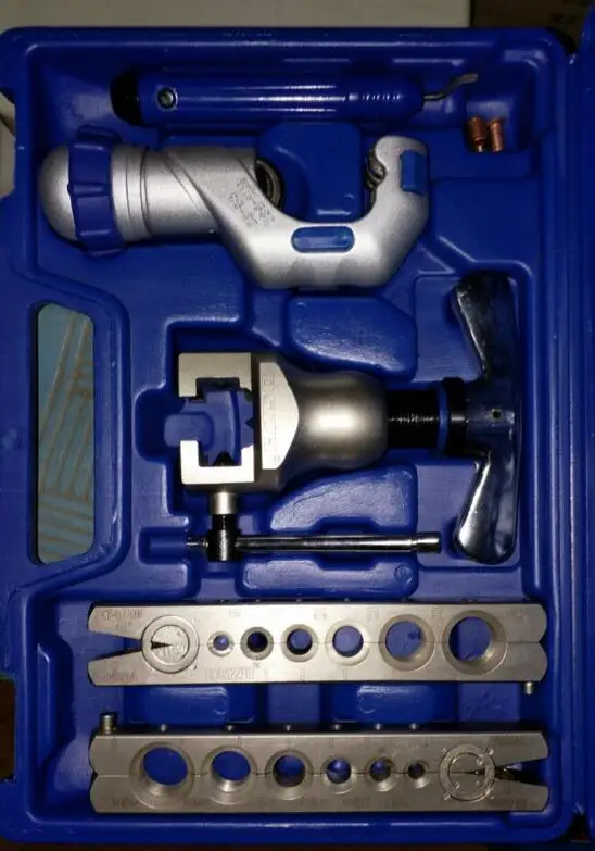 WK-806FT-L Eccentric tube expander refrigeration tool kit 6-19mm including CT-207 cutter and Pour angle ware