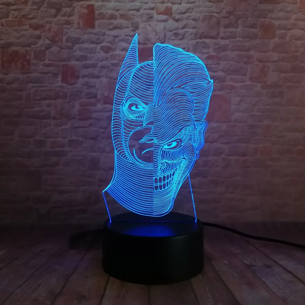 Фильмы о темном рыцете Бэтмене двусторонний Джокер экшн фигурка Лиги