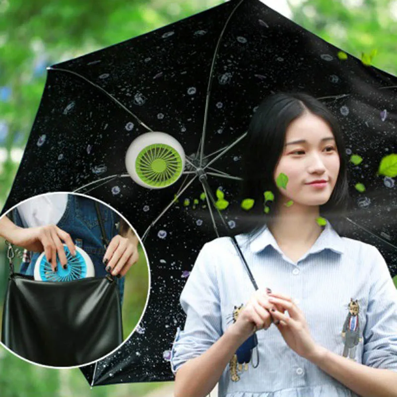 Перезаряжаемый Мини Складной вентилятор USB охлаждения портативный настольный