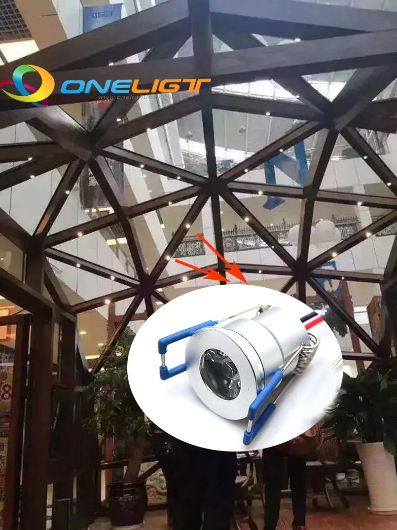 AC85 265V 3 Вт мини светодиодные светильники вниз лампы + светодиодный затемняющий