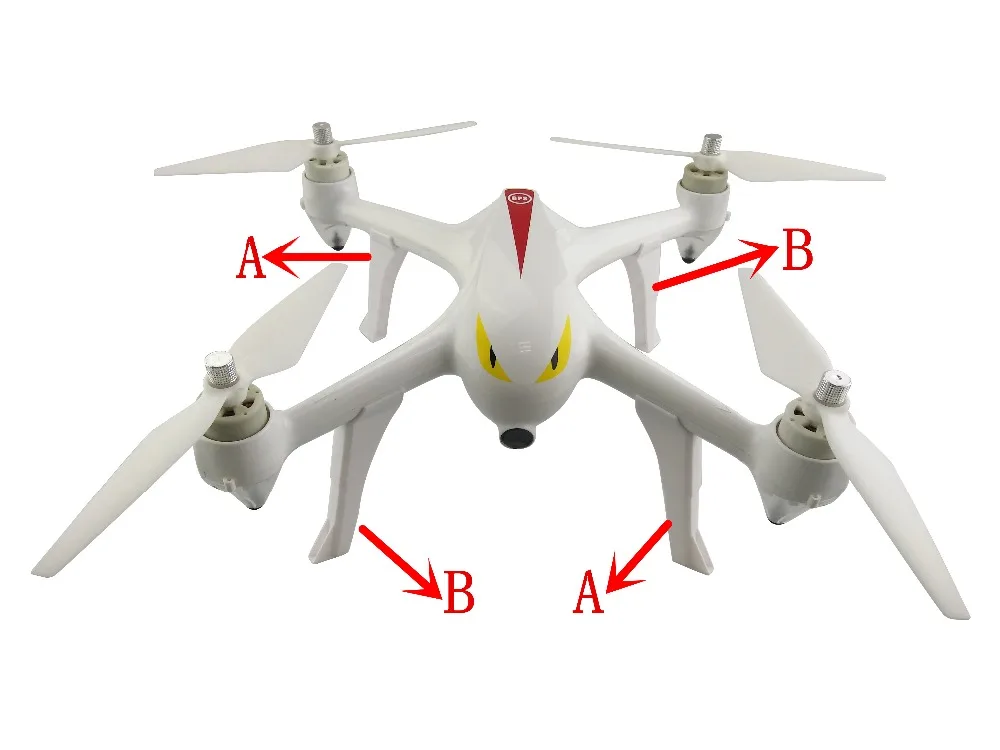 Четырехосевой самолет аксессуары UAV обновления шасси части для MJX B2C B2W Bugs 2 D80 F18