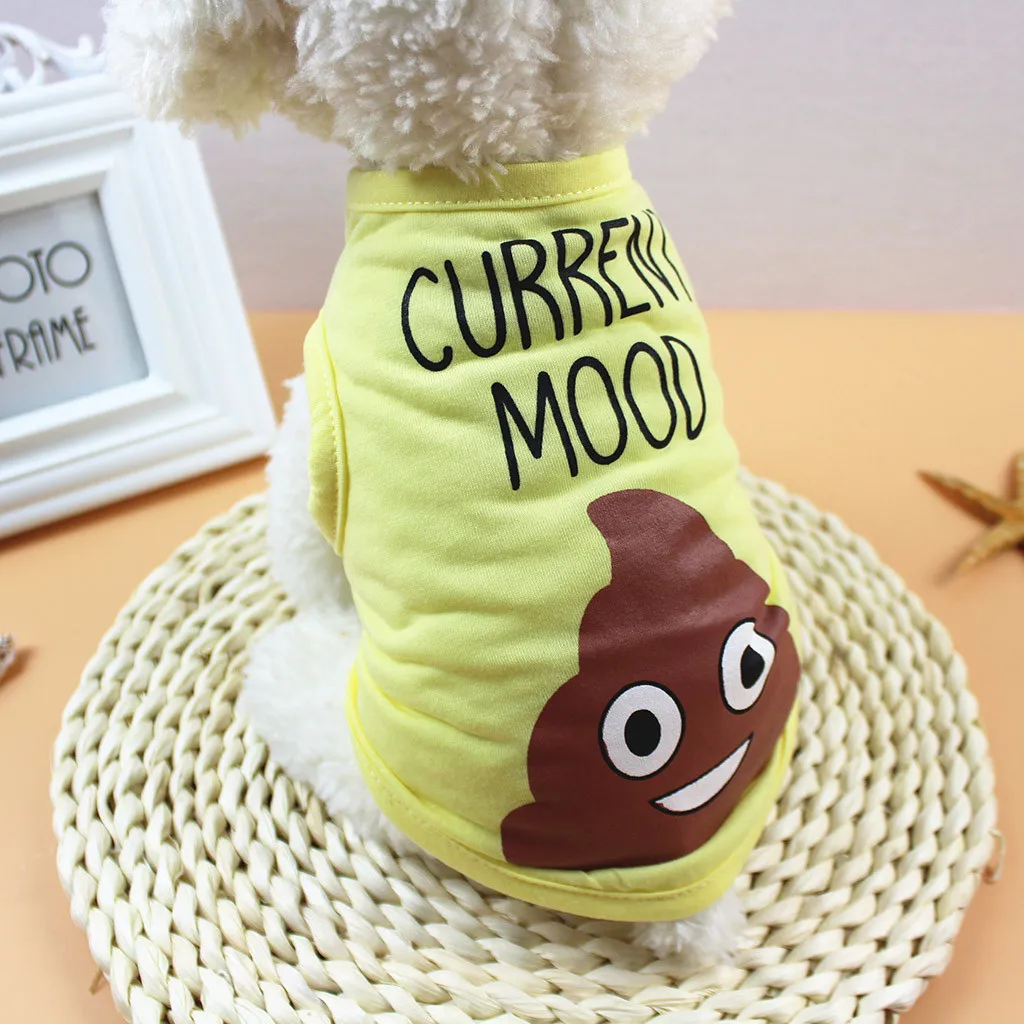 Весенняя и летняя жилетка для собак одежда из полиэстера костюм щенка футболка с