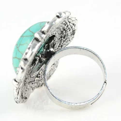 Винтажные Тур quoise кольцо для женщин ювелирное изделие Бесплатная Размеры