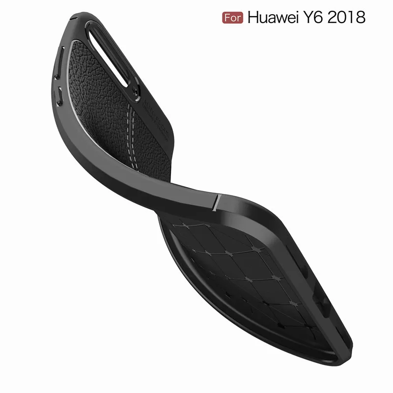 Роскошный противоударный мягкий ТПУ чехол для huawei Y6 2018 чехол-накладка телефона