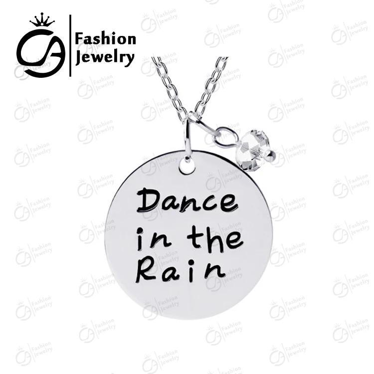 Оптовая продажа Dance In The Rain Очаровательное ожерелье с подвеской для женщин и мам в