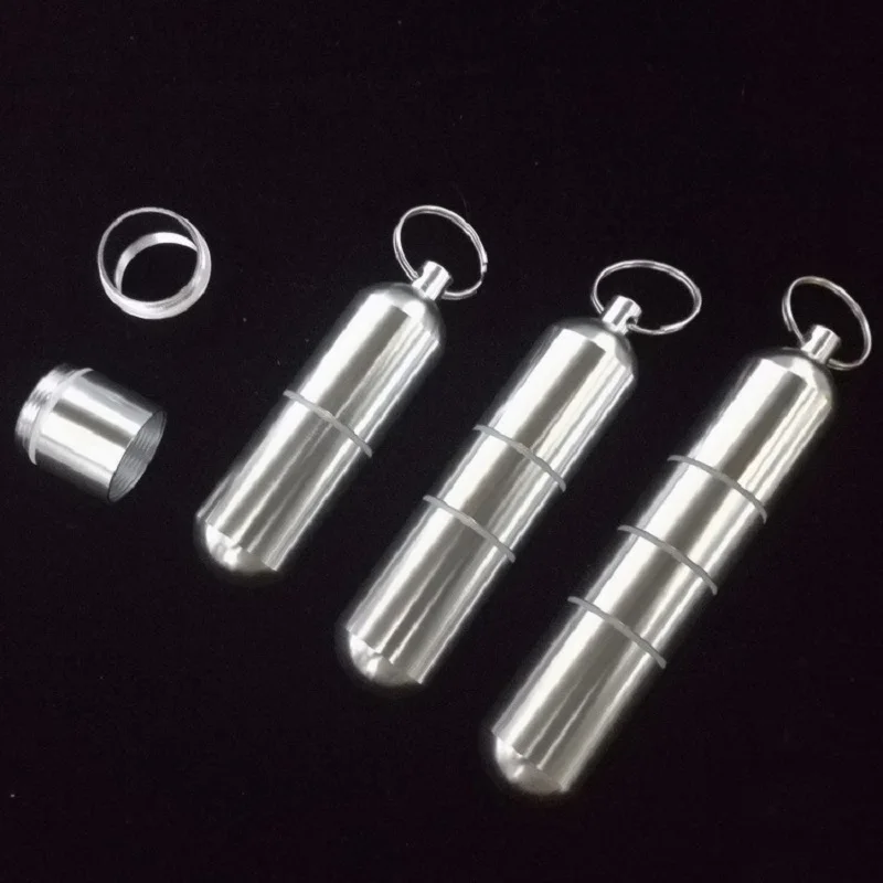 Наружная алюминиевая водонепроницаемая бутылка в форме таблетки герметичный