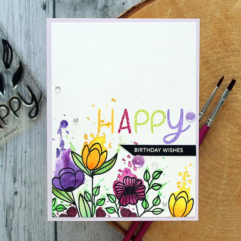 Strawberry and Flowers Transparent Clear Silicone Stamp/Seal for DIY ScrapbookingPhoto Album Decorative Card Making Stamp 4x6in | Дом и сад