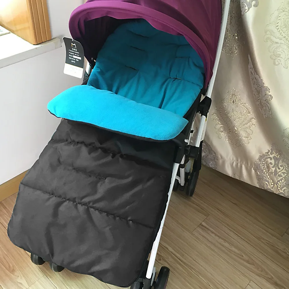 Зимний плотный теплый спальный мешок для детской коляски чехол ног