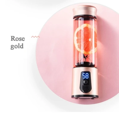 PUE-BX01 Gold Портативная электрическая соковыжималка блендер USB Mini Liquidificador спортивные соковыжималки многофункциональная оранжевая соковыжималка Batidora De Vaso - Цвет: PUE-BX01 Gold