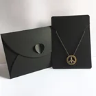 50 шт крафт-бумаги Ювелирные сумки + 50 шт ожерелье карты ювелирные изделия ожерелье упаковка набор карт карфт мешок ретро запечатывания мешок