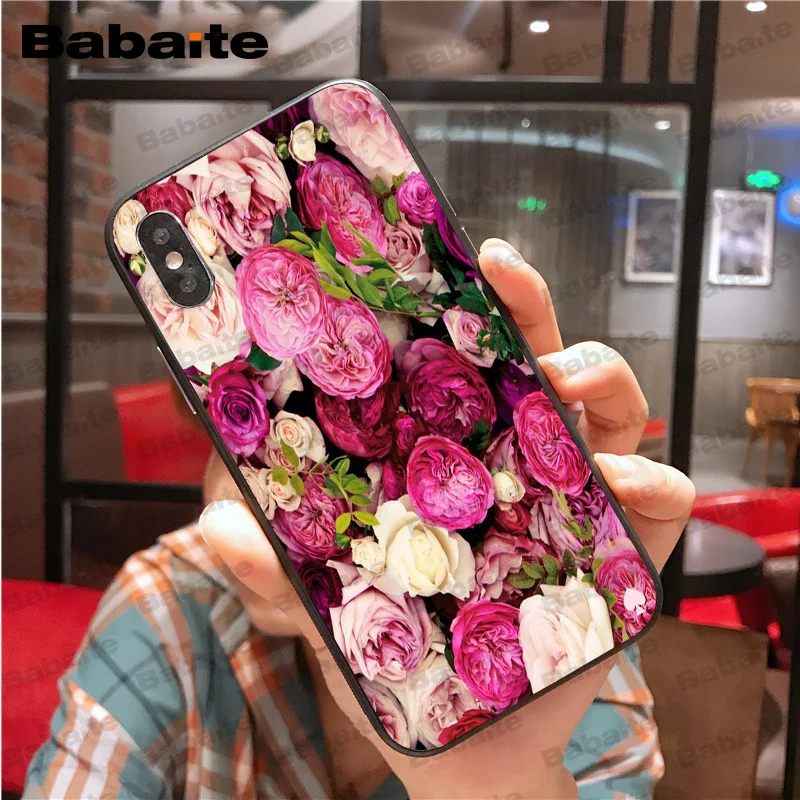 Чехол для телефона iphone 11Pro max с изображением цветных роз и пионов чехол изящными