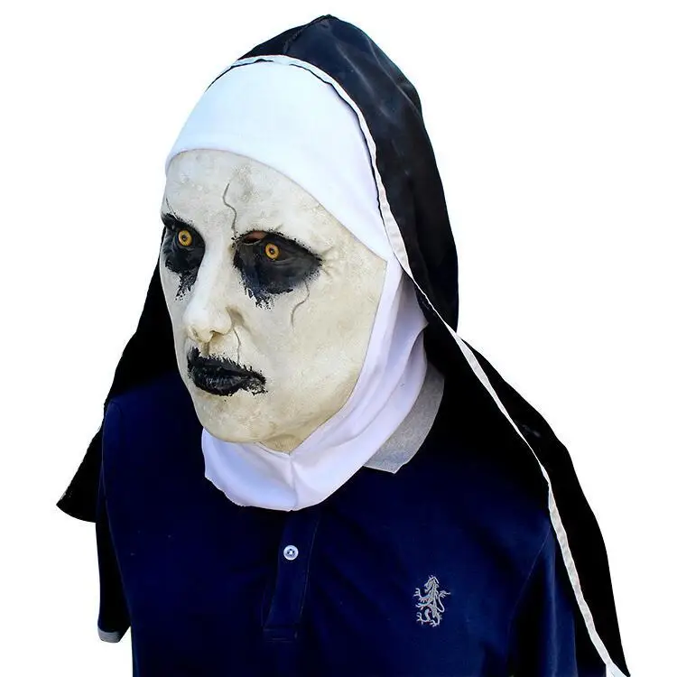 Косплэй фильм колдовать 2 монахиня латекс маска дьявола колдун призрак головные