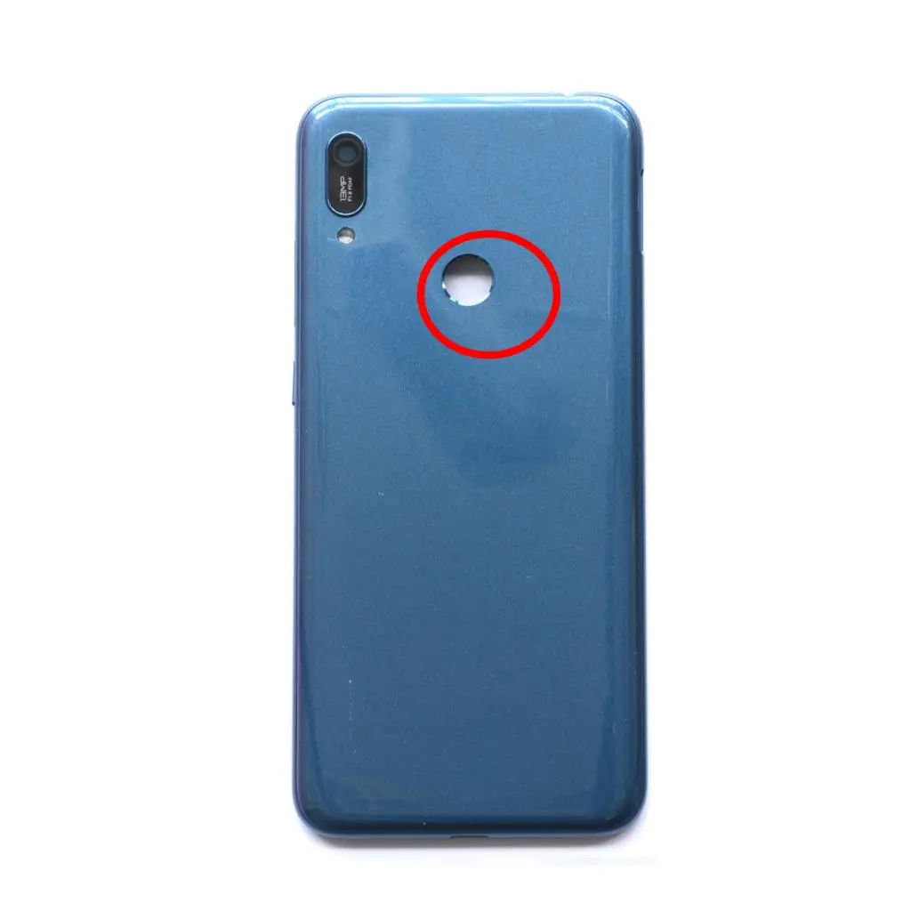 6,0" для huawei Y6 Задняя крышка батареи задняя крышка корпус двери Y6 prime Y6 pro - Цвет: blue with hole