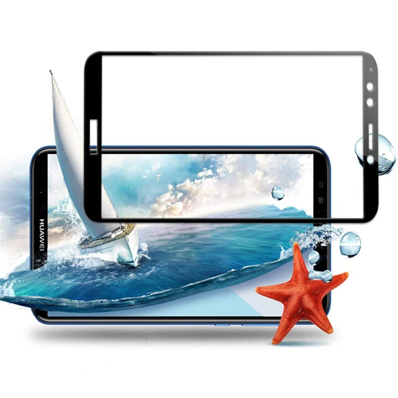 Защитное стекло для Honor 7A 7C Pro 7X защита экрана с полным покрытием закаленное wuwawi