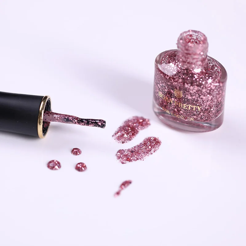 Серия розово золотого цвета BORN PRETTY лак для ногтей 6 мл розовый блестки дизайна