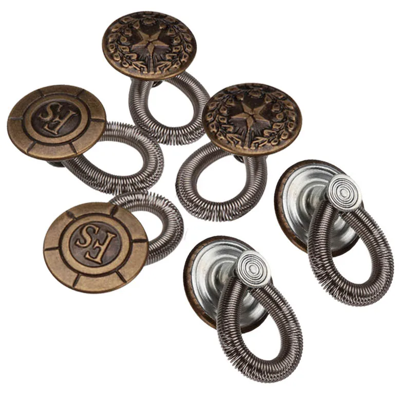 6 шт. эластичные штаны для мужчин и женщин с металлической кнопкой|Пуговицы| |