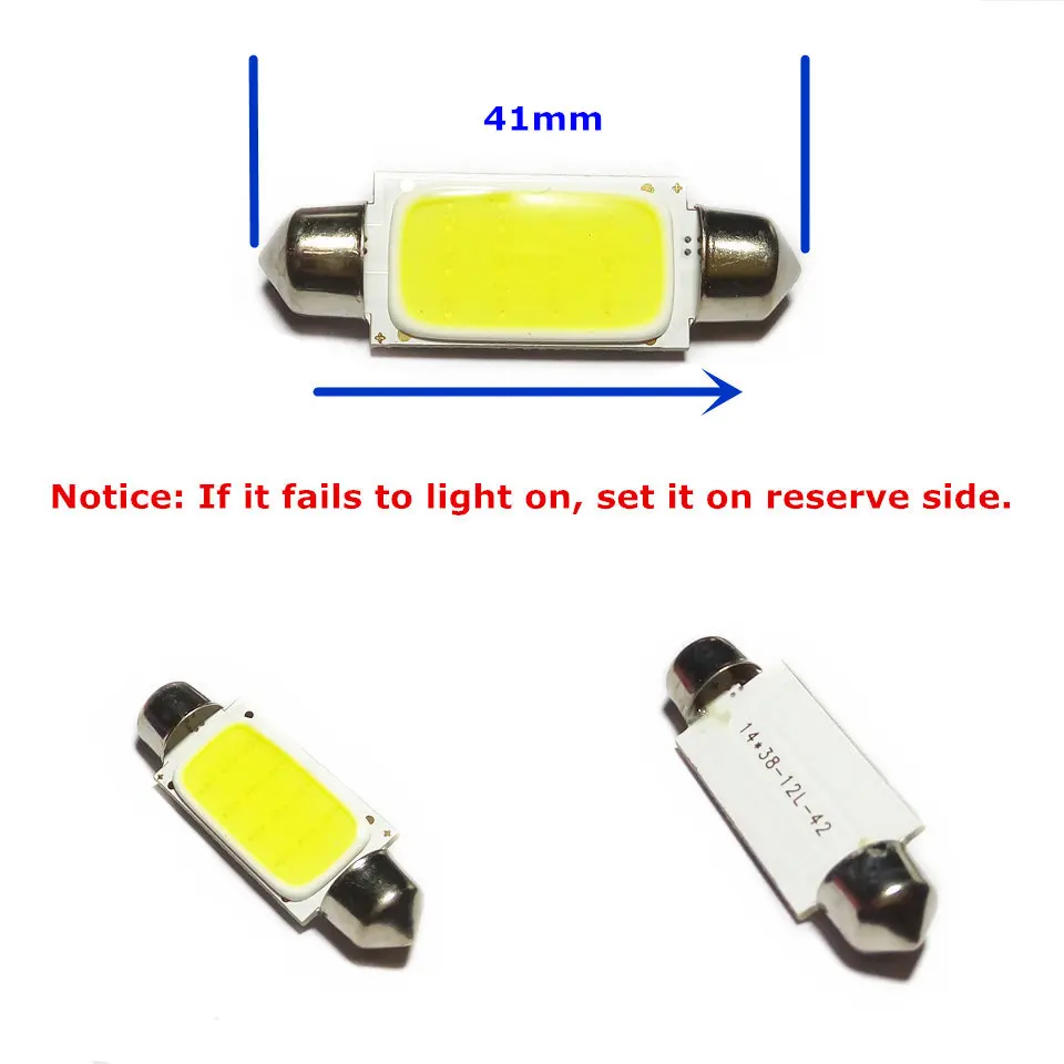12V Светодиодный светильник белого цвета с двойной иглой для автомобиля (COB ing Square)