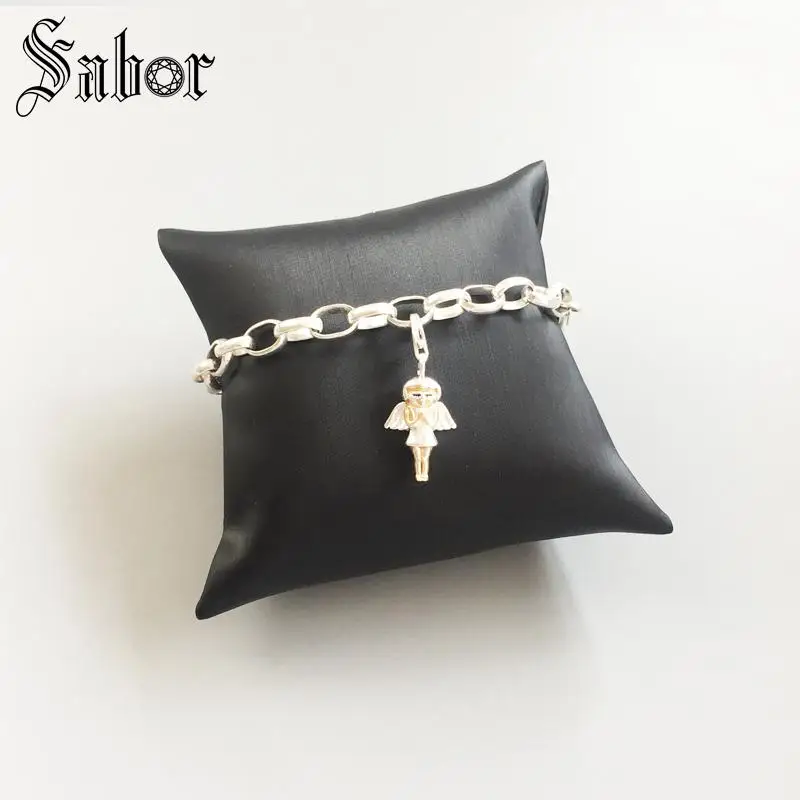thomas Guardian Angel Charm gifts DIY Accessories Jewelry For Women 2020 Gift Silver color Fit Bracelet jewellery charms | Украшения и