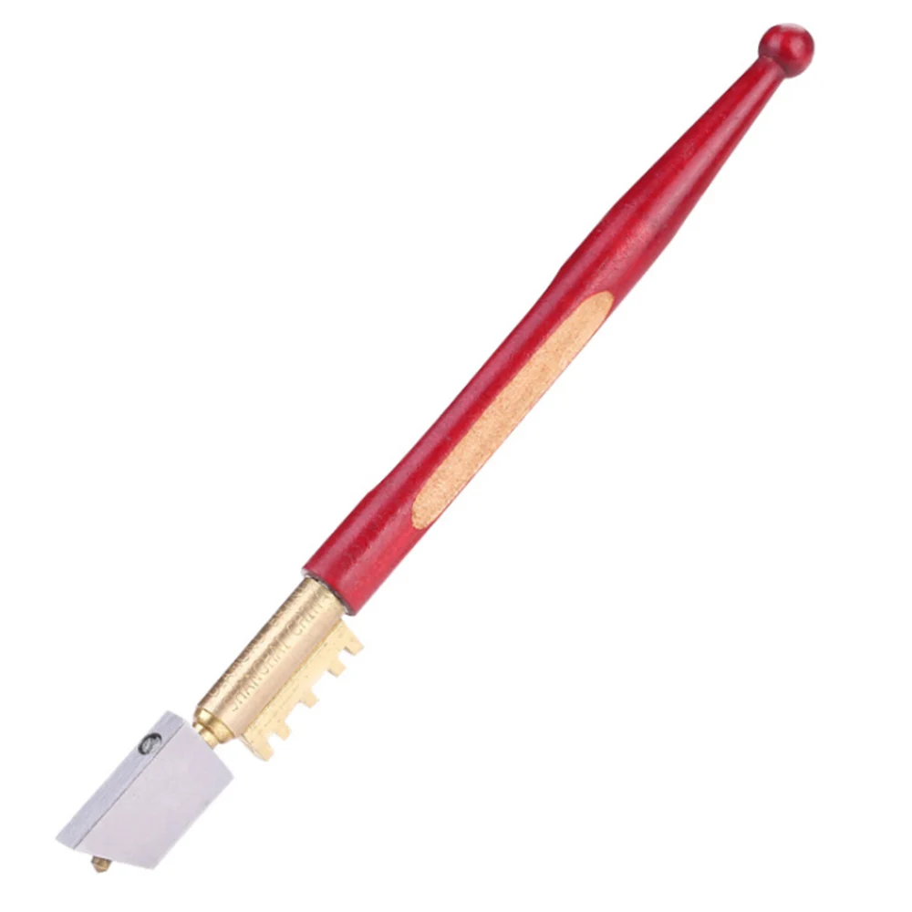 18mm Portable Glass Cutter Professional Diamond Tipped Pencil Window Craft Cutting Knife Wooden Handle Tool | Инструменты