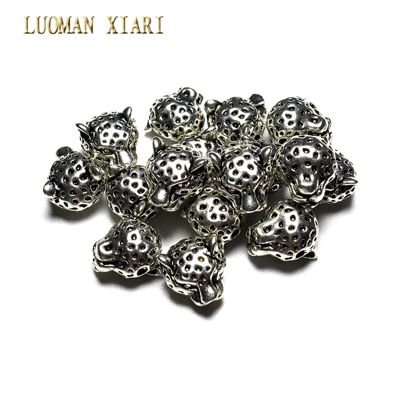 Бусины разделители в виде головы леопарда для браслета 10 шт./20 шт.|beads charms|charm diybeads