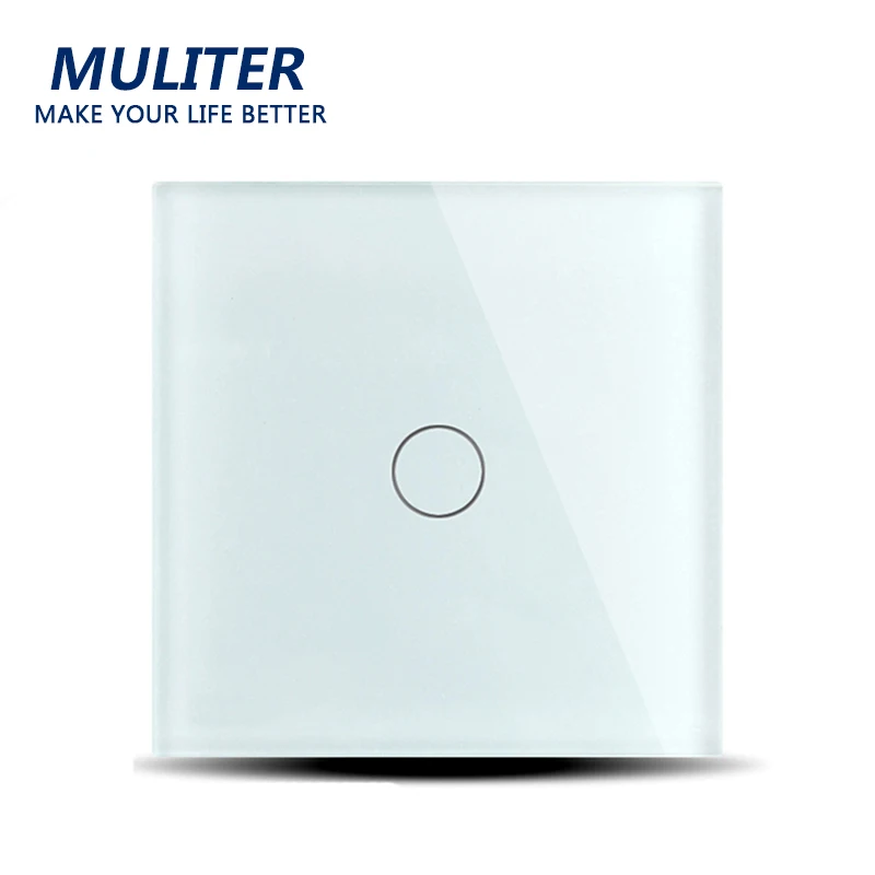 2017 ЕС Стандартный сенсорный выключатель роскошный хрусталь Панель настенный 1 gang