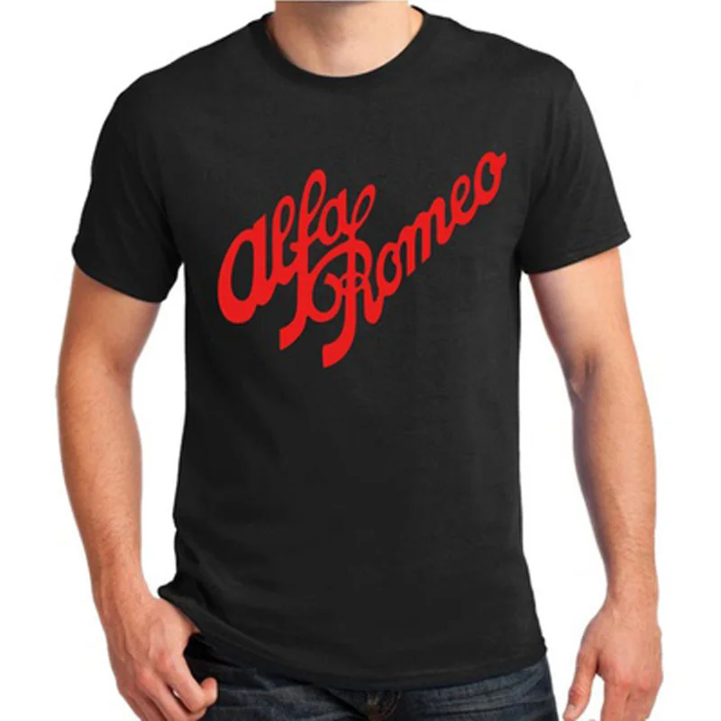 Alfa Romeo сценарий в красных классические футболки футболка итальянские Camiseta