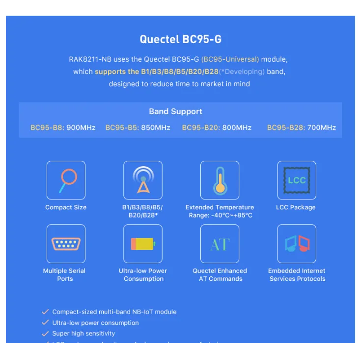ITracker Дистанционное позиционирование модуль трекера Bluetooth 5,0 к nb-iot датчики узел, шлюз, BLE, gps модуль BC95-G NORDIC52832Q076