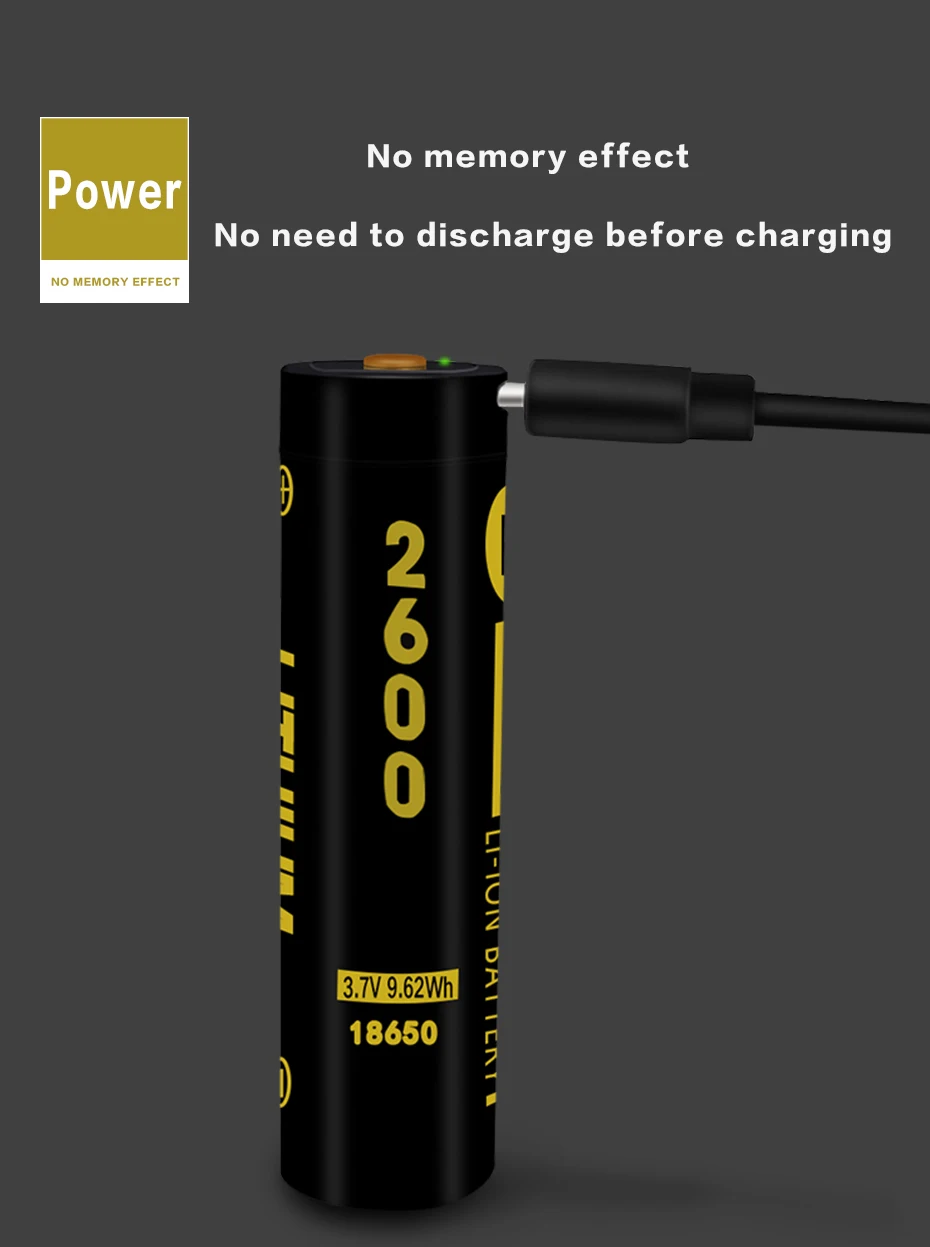 PALO 3 шт микро USB 18650 2600mAh 3,7 V литий-ионная батарея 18650 USB литий-ионная аккумуляторная батарея для фонариков