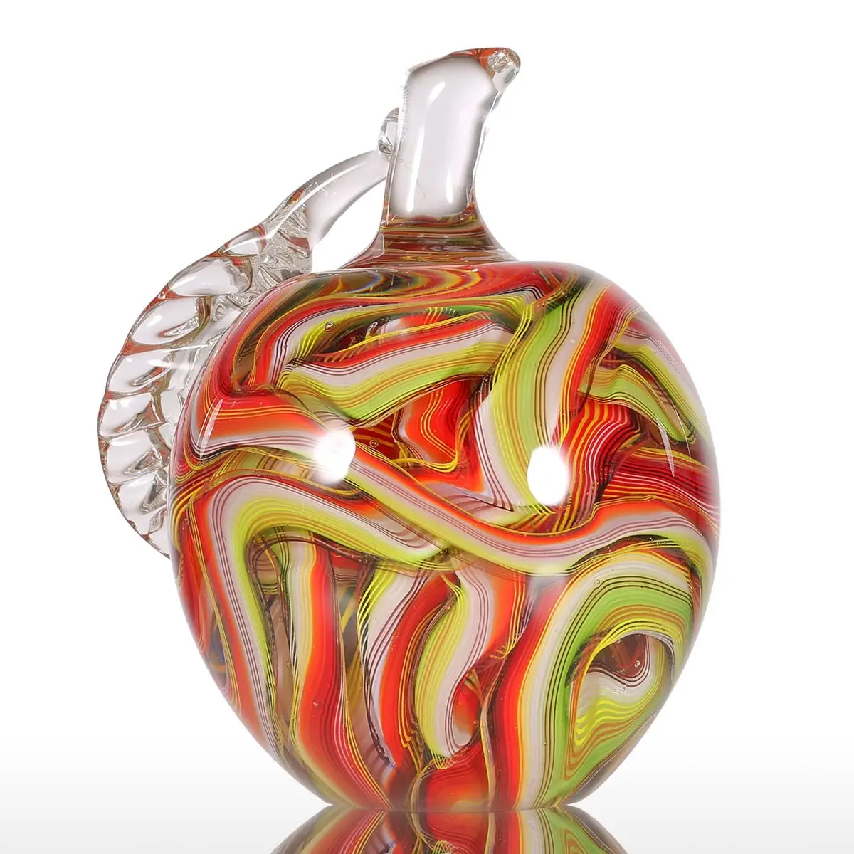 Tooarts Красочные Яблоки подарок стеклянное украшение ручной работы Домашний Декор