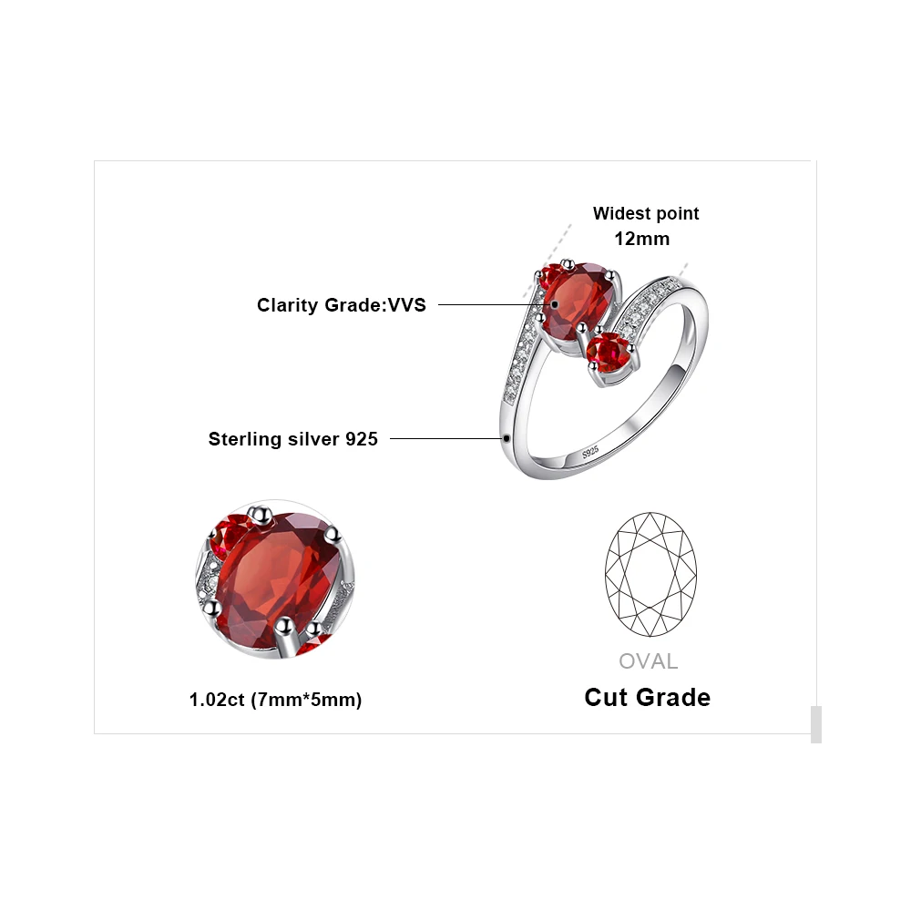 Jewelrypalace подлинная гранат кольцо Твердые стерлингового серебра 925 Фирменная Новинка для Горячая распродажа; женская обувь Fabulous Винтаж очарование подарок ювелирные изделия