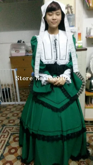 Женский костюм для косплея Rozen Maiden Suiseiseki зеленое платье|costume sword|costume vampirecostumes fairytale