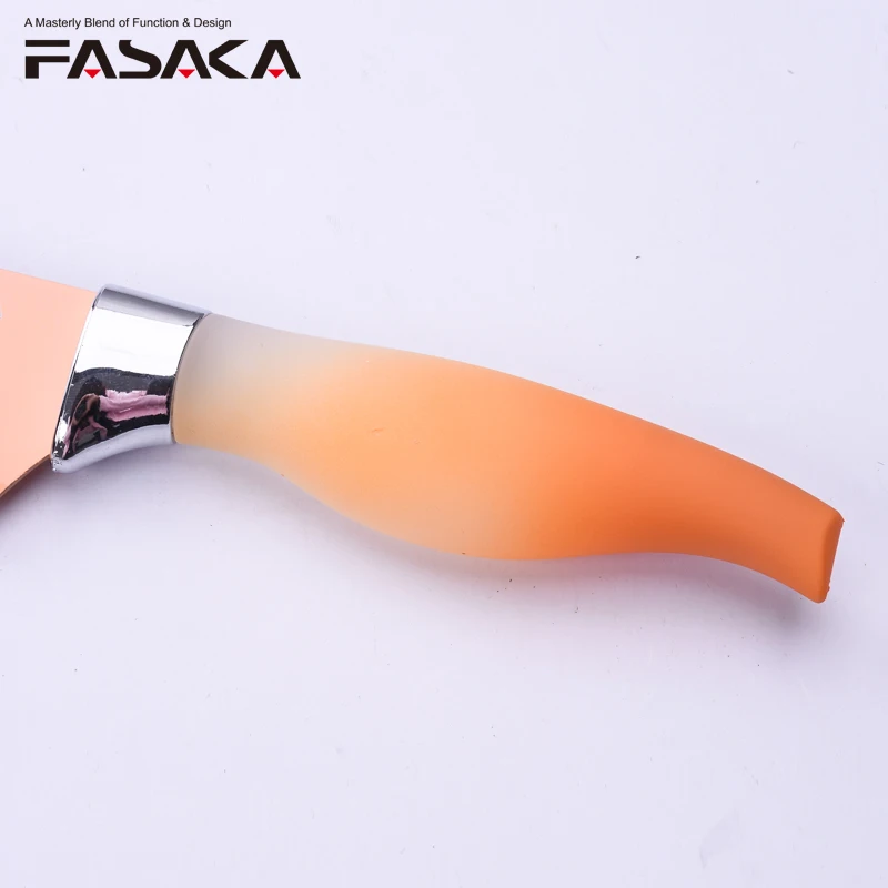 FASAKA Creative New Design Colorful Gradient Chef Knife Stainless Steel 8'' inch Professional Meats Santoku Knives Kitchen Tools | Дом и