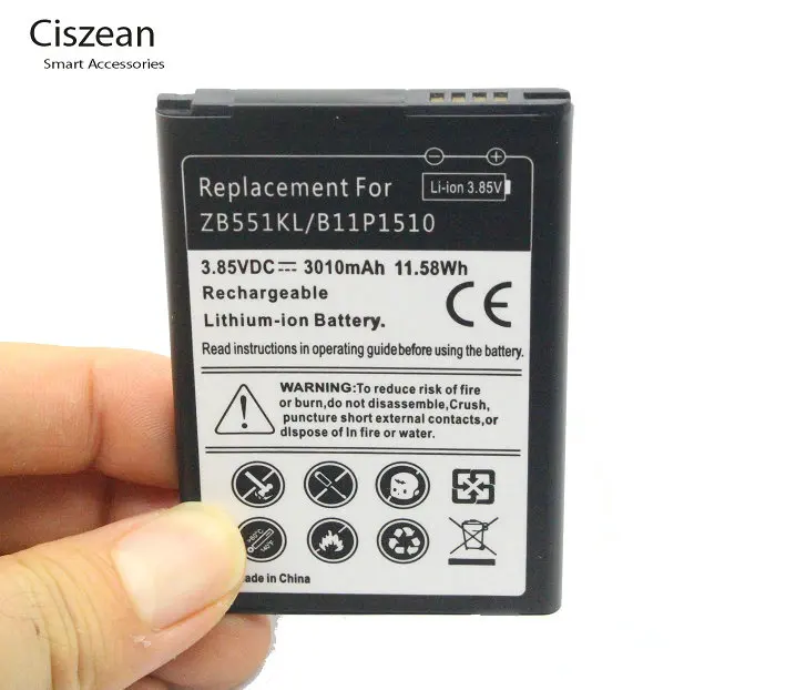 Ciszean 1x3010mAh запасная батарея для ASUS ZenFone Go TV ZB551KL X013DB B11P1510 C11P1510 батареи|battery for|batteries